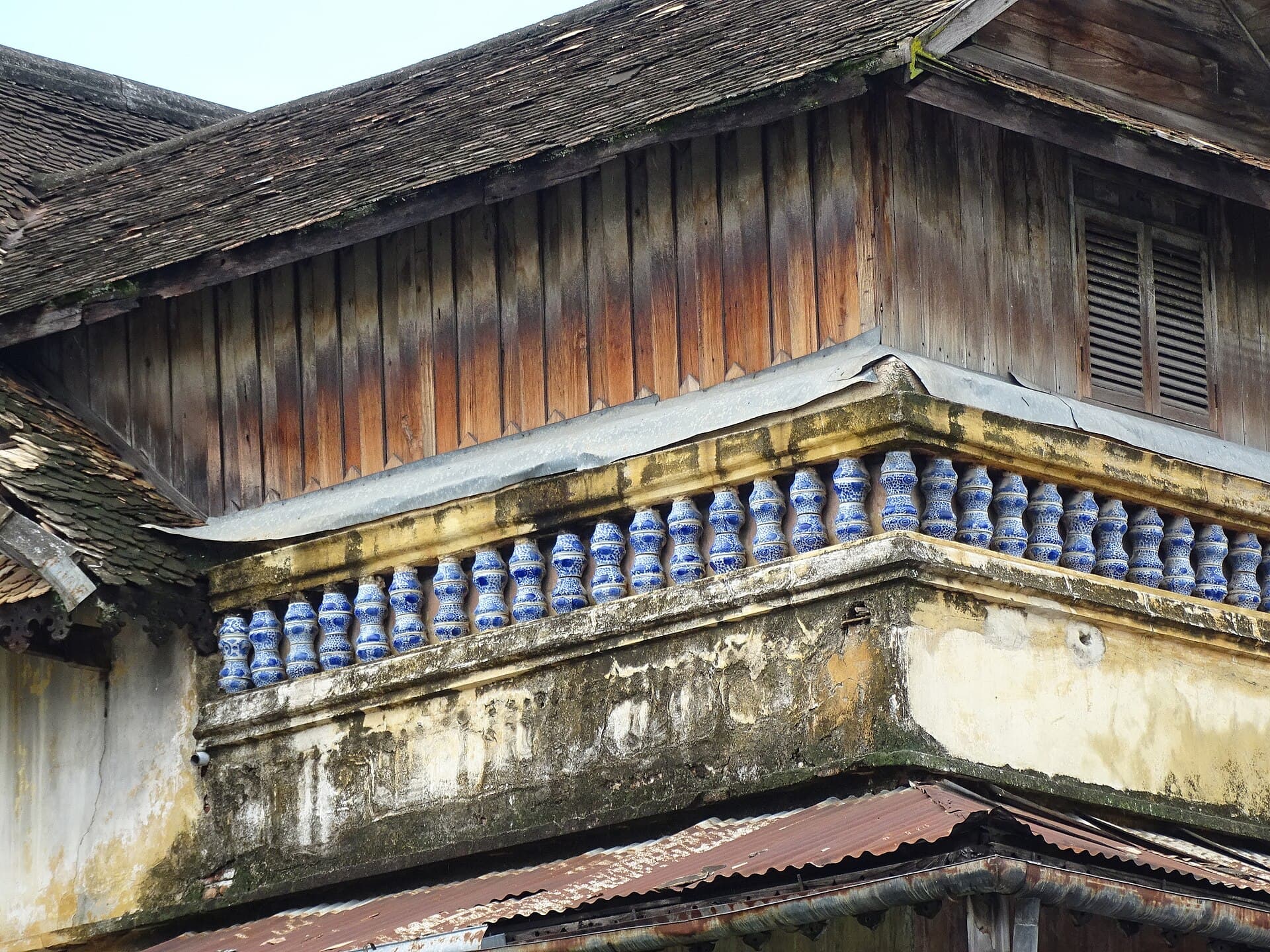 Detail of Old Facade - Chiang Mai - Thailand